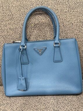 PRADA Traingle Logo Galleria 2Way Shoulder Bag Hand Bag